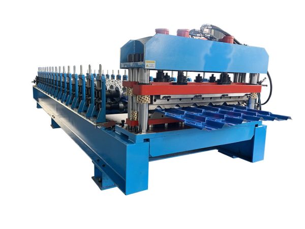 Glazed tile roofing sheet machine